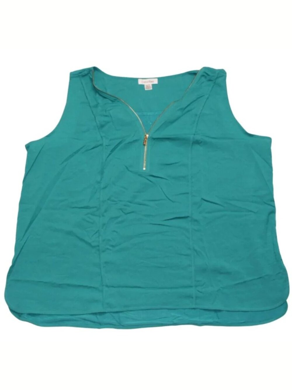 Calvin Klein Women's Sleeveless Blue Shirt ZX5E9884 NWT Size 2X